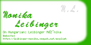 monika leibinger business card